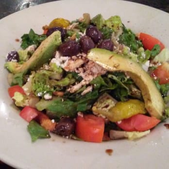 Little Matt's - Greek salad, with added avocado - Burgers Near Me - Houston, Texas