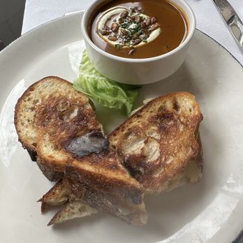 Castle Hill Inn - Grilled cheese with butternut squash soup - Hotels Near Me - Newport, Rhode Island Castle Hill Inn - Grilled cheese with butternut squash soup - Hotels Near Me - Newport, Rhode Island