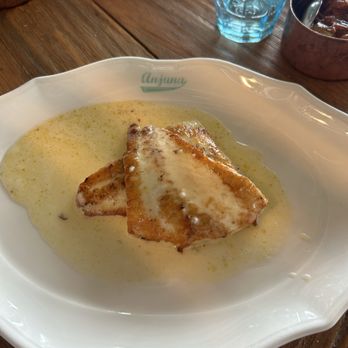 Anjuna Beach Restaurant - Turbot with Burblanc sauce - French Near Me - Èze, 06