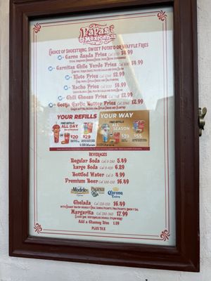 Menu photo 2 Papas Mexicanas Buena Park, CA