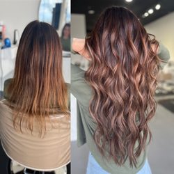 AM Beauty - Two rows of hand tied extensions
-22" in length