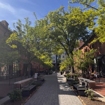 Nikos - From the outside, located in the, aptly named, Brightleaf Square - Greek Near Me - Durham, North Carolina