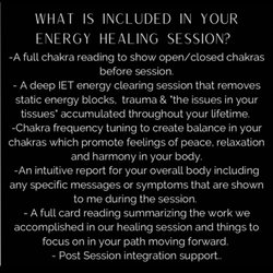 Energy Healing by Mel - Included in my session