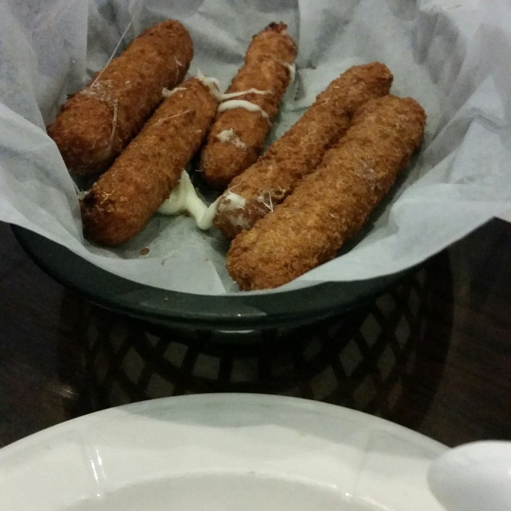 Grapevine Restaurant - Cheese cooked out of the mozzarella sticks. - Greek Near Me - Boiling Springs, South Carolina