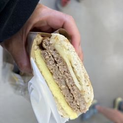 Koffi - Turkey sausage breakfast sandwich
