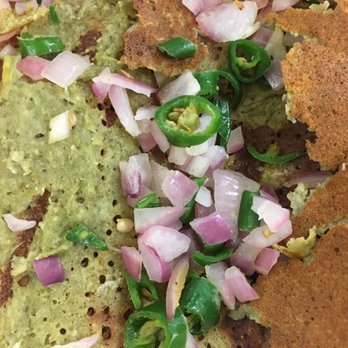 Cake Walk - Pesarattu is good, but the chili are huge chunks , cut it into small pieces. The onions and chili are not at all cooked. - Indian Near Me - Hightstown, New Jersey