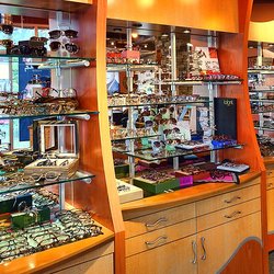 Kary Lyon, OD - Frame displays of the Tom Ford, Lafont, and OrGreen lines