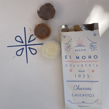 El Moro Churrería - Churros with Trio Dip Set - Desserts Near Me - Costa Mesa, California El Moro Churrería - Churros with Trio Dip Set - Desserts Near Me - Costa Mesa, California