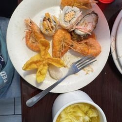 Golden Panda Buffet - The cold shrimp. The non crispy chips.