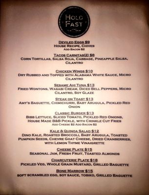 Menu photo 8 Hold Fast Kitchen & Spirits New York, NY Menu photo 8 Hold Fast Kitchen & Spirits New York, NY