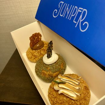 Juniper - Cream puffs / choux's (3 for $10) - Coffee & Tea Near Me - San Francisco, California Juniper - Cream puffs / choux's (3 for $10) - Coffee & Tea Near Me - San Francisco, California