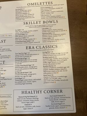 Menu photo 4 Era Cafe Woodruff, WI