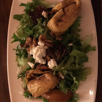 Tuscan Kitchen Salem - Cappalacci salad with goat cheese, candied walnuts, and squash ravioli...yum - Italian Near Me - Salem, New Hampshire Tuscan Kitchen Salem - Cappalacci salad with goat cheese, candied walnuts, and squash ravioli...yum - Italian Near Me - Salem, New Hampshire