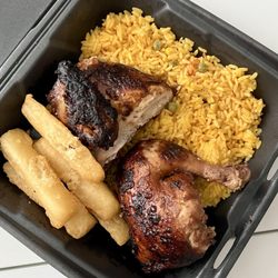 Chicken Fiesta - Half Chicken with Rice and Yucca
