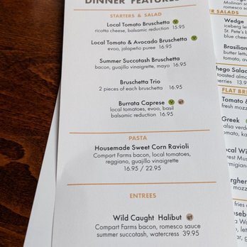 Bacio - Example of daily specials from Sunday, August 28th 2022 - Italian Near Me - Minnetonka, Minnesota