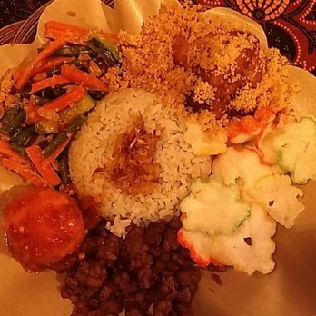 Wajan - Nasi Uduk with side of fried chicken - Indonesian Near Me - Portland, Oregon Wajan - Nasi Uduk with side of fried chicken - Indonesian Near Me - Portland, Oregon