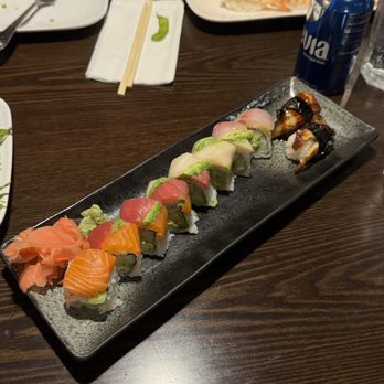 Tenji Sushi - Rainbow roll - Sushi Bars Near Me - Mason, Ohio Tenji Sushi - Rainbow roll - Sushi Bars Near Me - Mason, Ohio