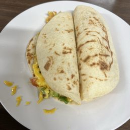 Sheila, keyless and potato and egg taco Sheila, keyless and potato and egg taco