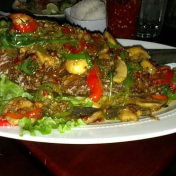 Ayada Thai - Fried whole fish! Amazing! - Thai Near Me - Elmhurst, New York Ayada Thai - Fried whole fish! Amazing! - Thai Near Me - Elmhurst, New York