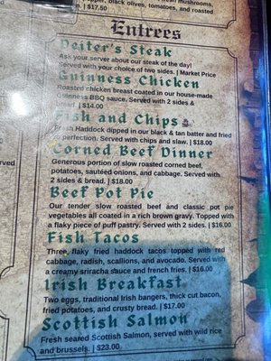 Menu photo 5 The Irish Pub Lansing, MI