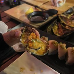 Baked muscles! Bomb, not too much sauce. Cooked perfectly