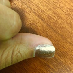 Horrible nail polish job. I could have done a way better job. Horrible nail polish job. I could have done a way better job.