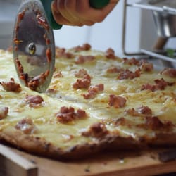 Yummy! Sausage and scamorza!