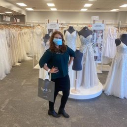 As the bride, I was given a free David's Bridal bag!