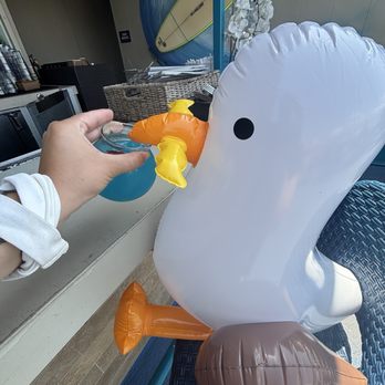 Seaside on the Pier - Giving him a sip - New American Near Me - Santa Monica, California