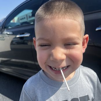 Kinder Cuts - My happy kiddo when he leaves his haircut appointment ((: - Hair Salons Near Me - San Jose, California