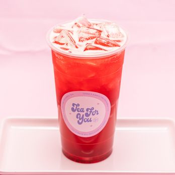 Tea For You - Strawberry Fruit Tea - Bubble Tea Near Me - Honolulu, Hawaii