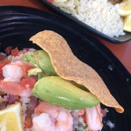 Shrimp and Fish Tostada