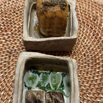 Birdsong - Black cod served with a Parker house roll to absorb the broth (use it!) - New American Near Me - San Francisco, California