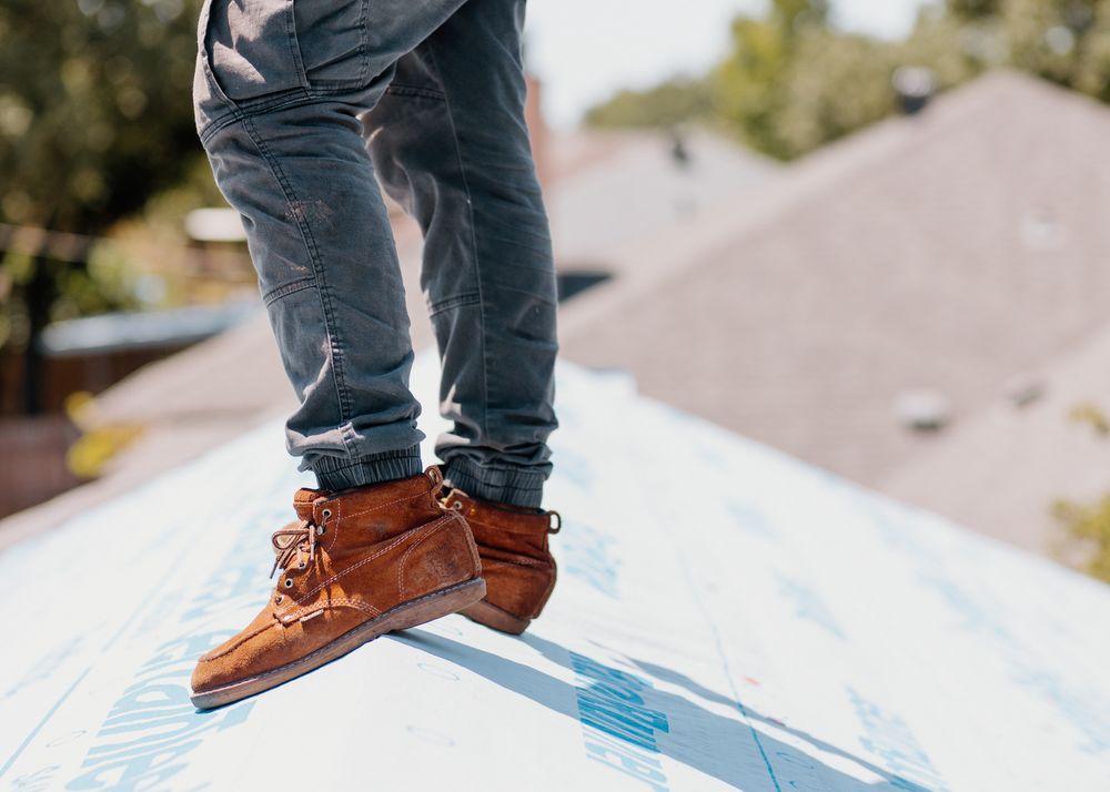 Slide of Firefighter Roofing