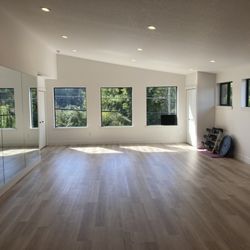 Julie’s Fitness Studio - 500 square foot studio space. 12 person max per fitness class.