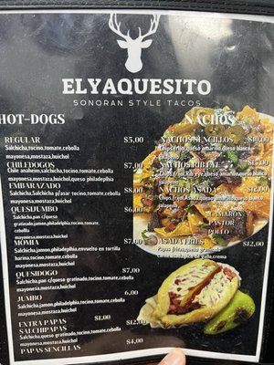 Menu photo 1 El Yaquesito Henderson, NV
