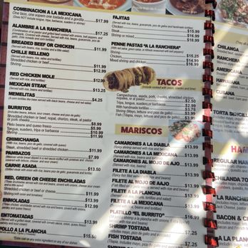 La Ranchera - Menu - Mexican Near Me - Sherman, Texas