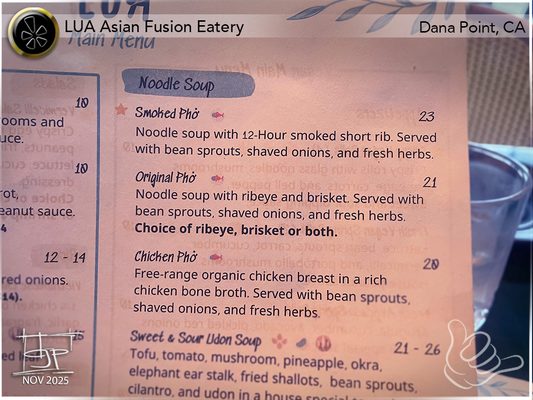 Menu photo 4 LUA Asian Fusion Eatery Dana Point, CA Menu photo 4 LUA Asian Fusion Eatery Dana Point, CA