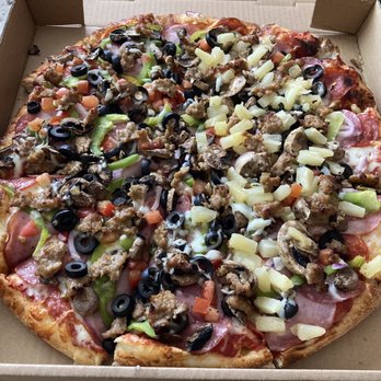 Stuft Pizza - Large Cornucopia (1/2 with pineapple) - Pizza Near Me - Milpitas, California Stuft Pizza - Large Cornucopia (1/2 with pineapple) - Pizza Near Me - Milpitas, California