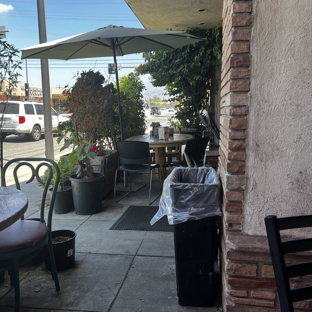 Outside patio sitting area