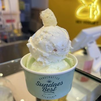 Sundaes Best - Melona (bottom) and honey butter (top) - Ice Cream & Frozen Yogurt Near Me - New York, New York