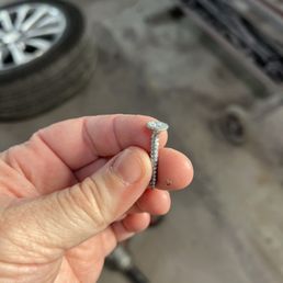Screw from my flat tire. Screw from my flat tire.