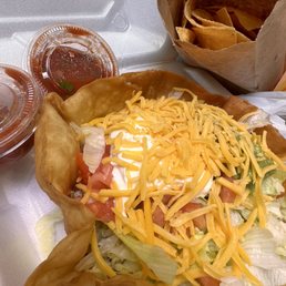 My crunchy fresh taco salad. My crunchy fresh taco salad.