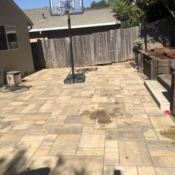 GCSF Pavers & Landscape - Finished backyard - Artificial Turf Near Me - Burlingame, California