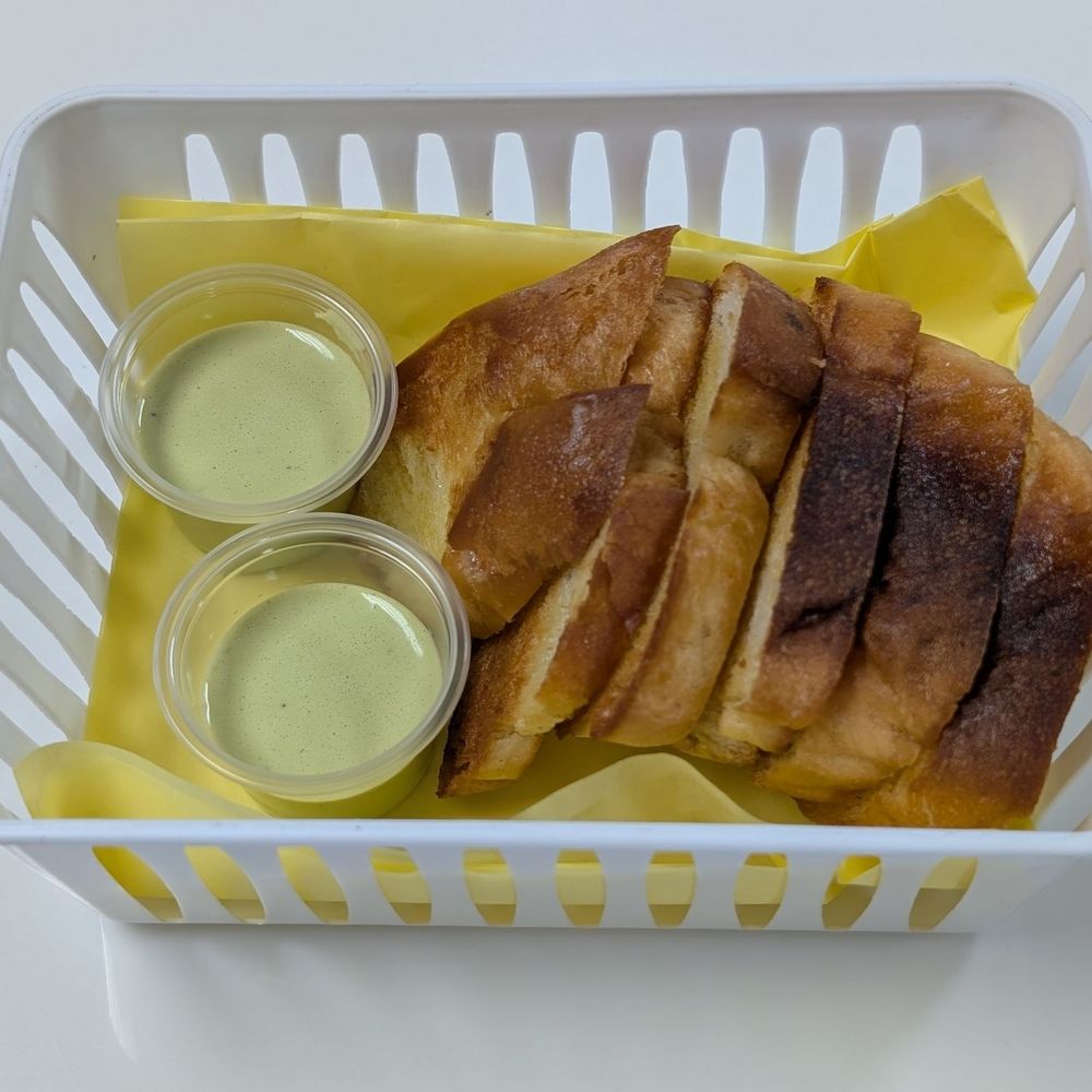 D Pasadita - Bread w/ sauce - 4/5 - Peruvian Near Me - Los Angeles, California D Pasadita - Bread w/ sauce - 4/5 - Peruvian Near Me - Los Angeles, California