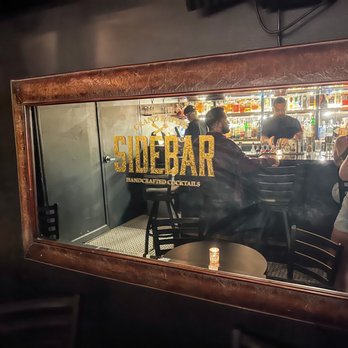 Sidebar - Mirror inside sidebar - Cocktail Bars Near Me - Grand Rapids, Michigan