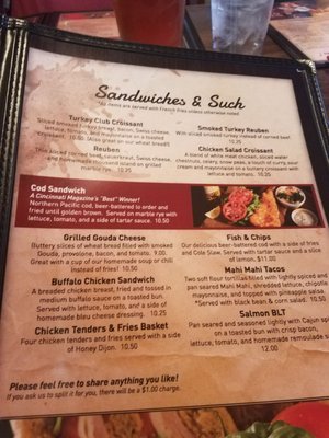 Menu photo 8 Arthur's - Anderson Cincinnati, OH