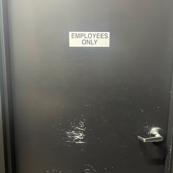 Dollar General - a door with a sign stating employees only - Grocery Near Me - Lake Elsinore, California