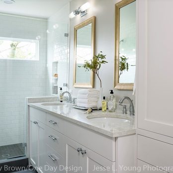 One Day Design - Classic master bath renovation - Interior Design Near Me One Day Design - Classic master bath renovation - Interior Design Near Me
