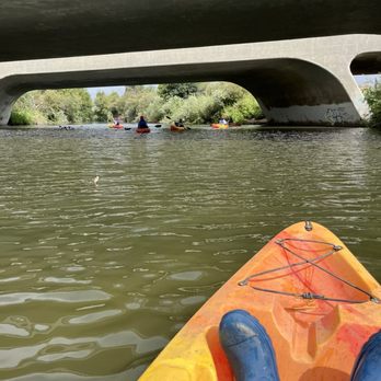 LA River Expeditions - Heading under a cool bridge - Boating Near Me LA River Expeditions - Heading under a cool bridge - Boating Near Me